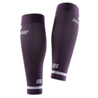 The Run Compression Calf Sleeves 4.0, Women, Violet, Back View