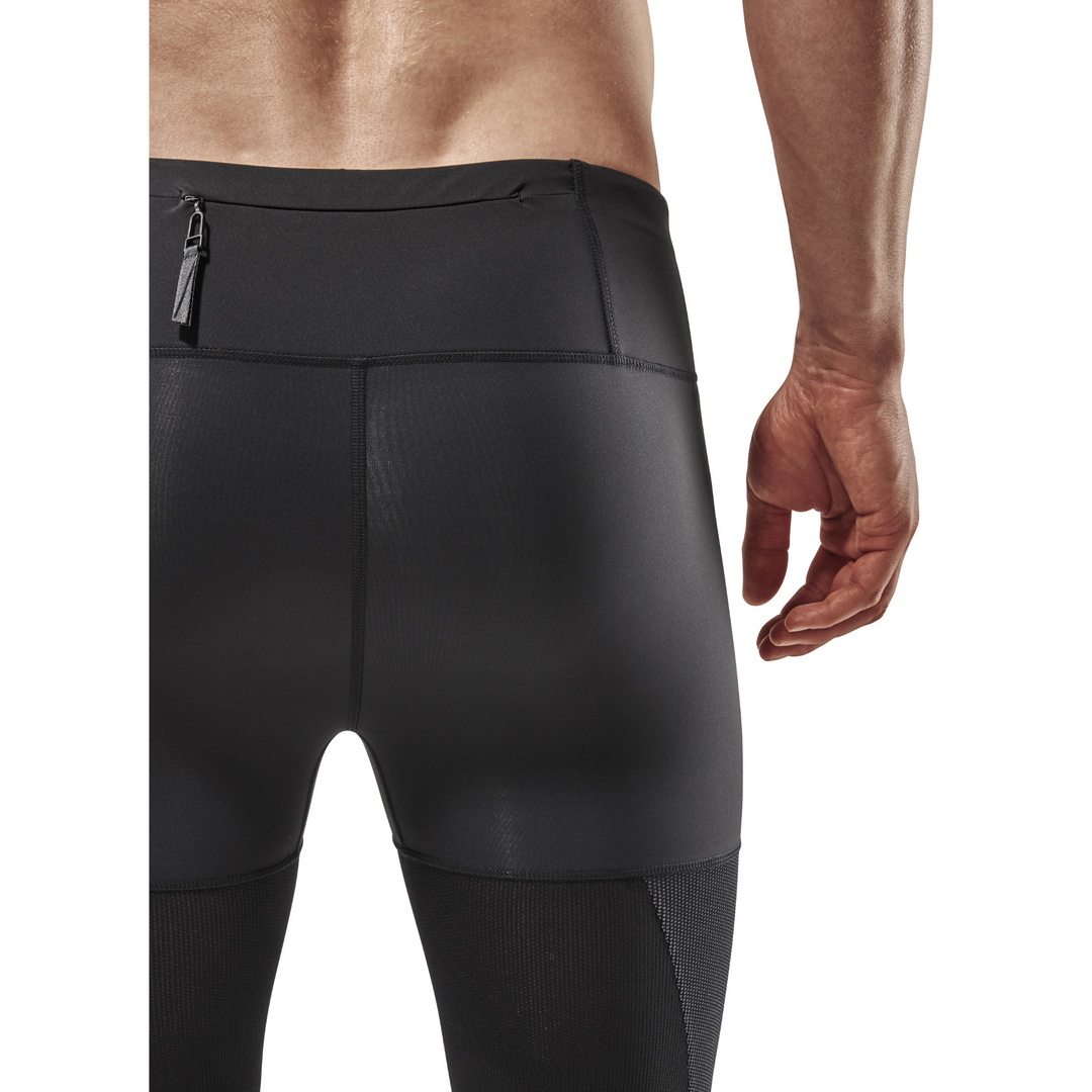 Pantalón corto de compresión para correr 4.0, hombres, detalles en la espalda