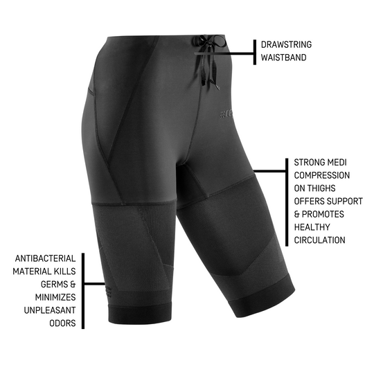 Pantalón corto de compresión para correr 4.0, mujeres, detalles 3