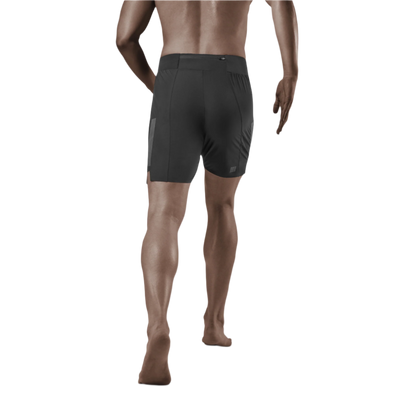 Run Loose Fit Shorts, Men, Black, Back View Model