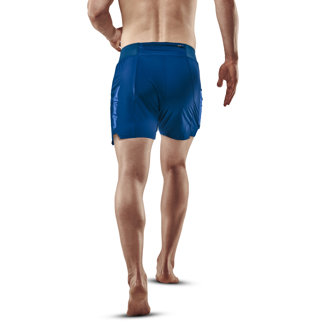 Run Loose Fit Shorts, Men, Blue, Back View Model
