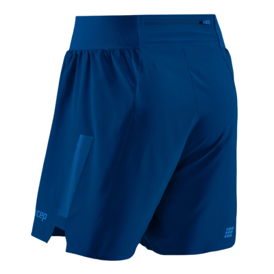 Run Loose Fit Shorts, Men, Blue, Back View