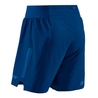 Run Loose Fit Shorts, Men, Blue, Back View