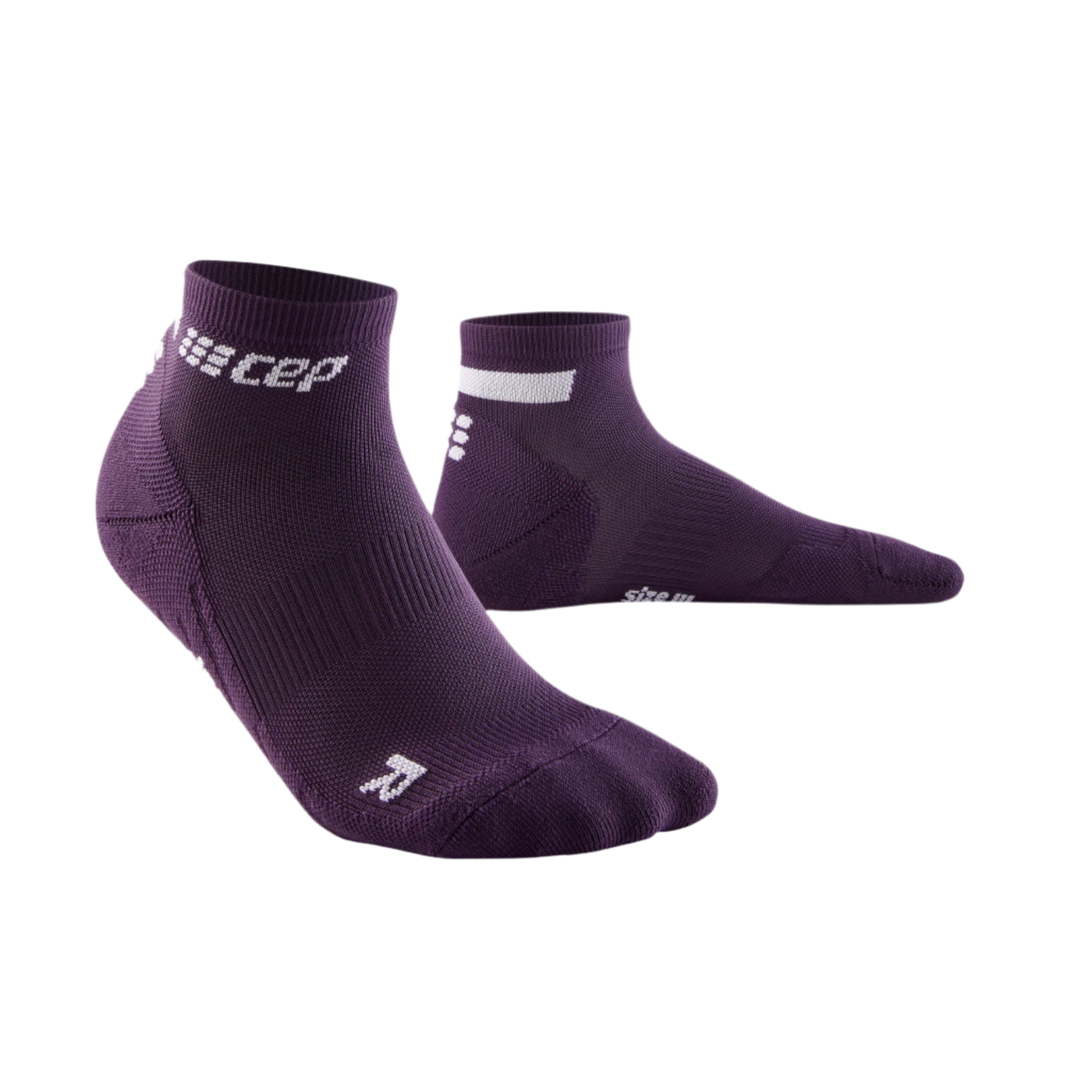 The Run Low Cut Socks 4.0, Men, Violet, Front View