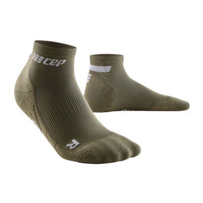 The Run Low Cut Socks 4.0, Women, Olive, Front View