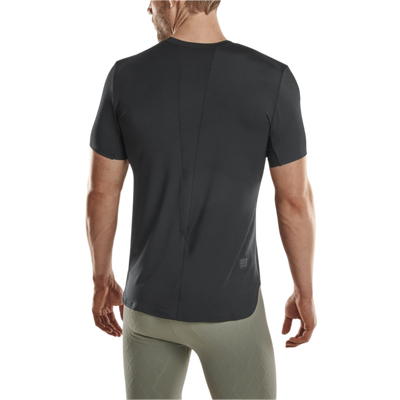 Run Short Sleeve Shirt 4.0, Men, Black, Back-View Model