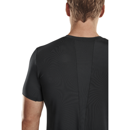 Run Short Sleeve Shirt 4.0, Men, Black, Back Detail