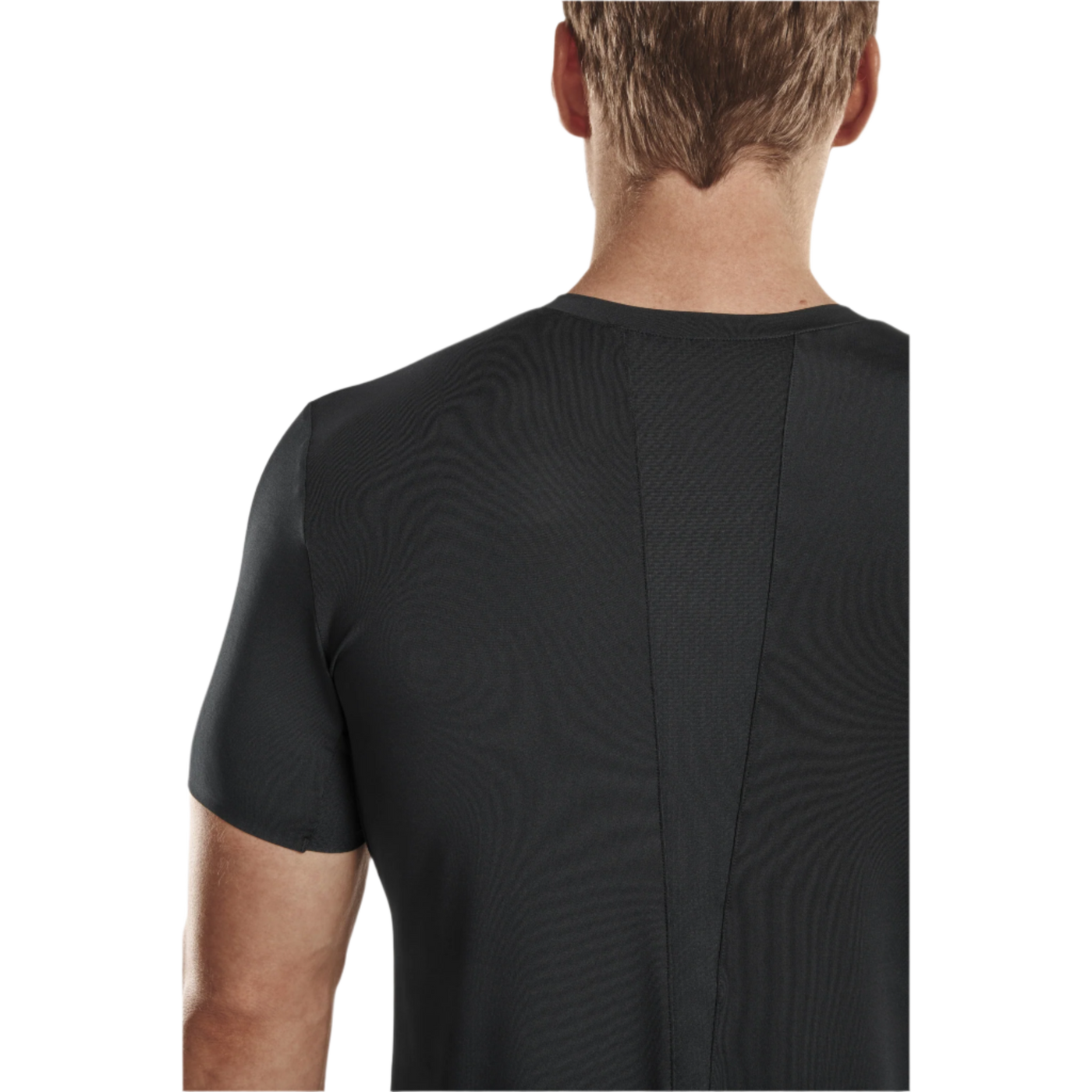 Run Short Sleeve Shirt 4.0, Men, Black, Back Detail
