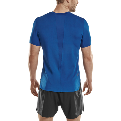 Run Short Sleeve Shirt 4.0, Men, Royal Blue, Back-View Model
