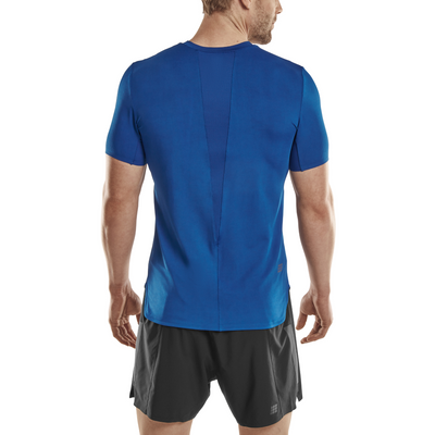 Run Short Sleeve Shirt 4.0, Men, Royal Blue, Back-View Model