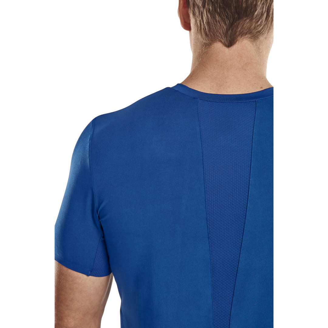 Run Short Sleeve Shirt 4.0, Men, Royal Blue, Back Detail