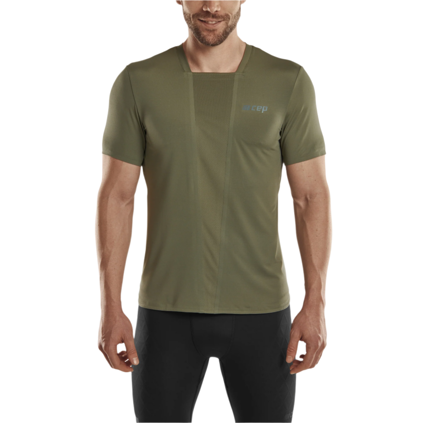 Run Short Sleeve Shirt 4.0, Men, Olive
