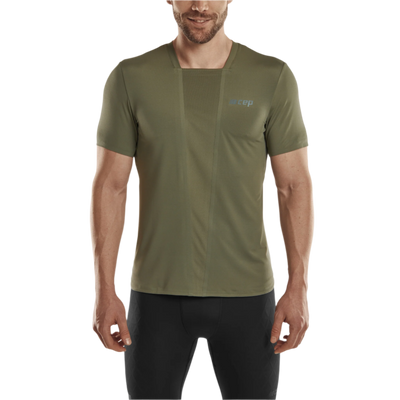 Run Short Sleeve Shirt 4.0, Men, Olive