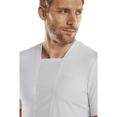 Run Short Sleeve Shirt 4.0, Men, White, Front Detail