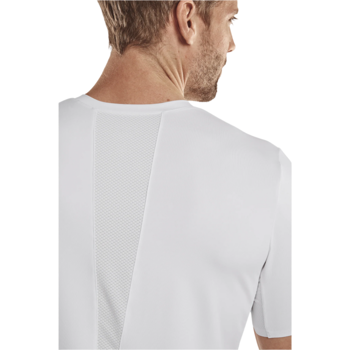 Run Short Sleeve Shirt 4.0, Men, White, Back Detail