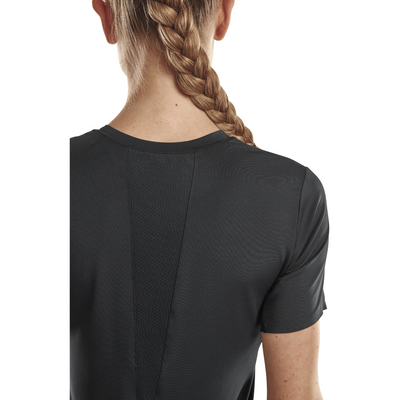 Run Short Sleeve Shirt 4.0, Women, Black, Back Detail