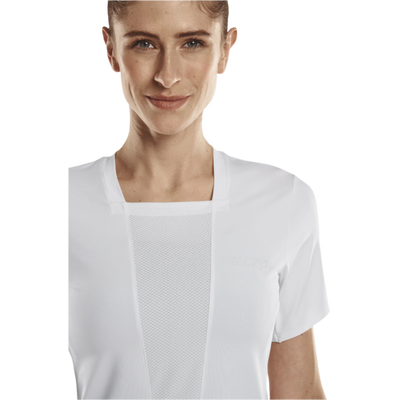 Run Short Sleeve Shirt 4.0, Women, White, Front Detail