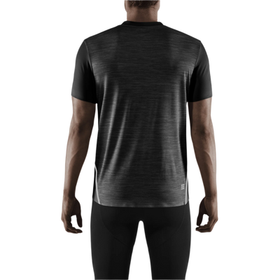 Run Shirt Short Sleeve, Men, Black, Back View Model