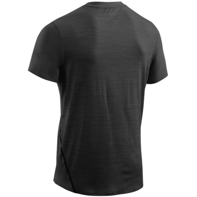 Run Shirt Short Sleeve, Men, Black, Back View