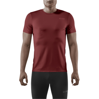 Run Shirt Short Sleeve, Men, Dark Red