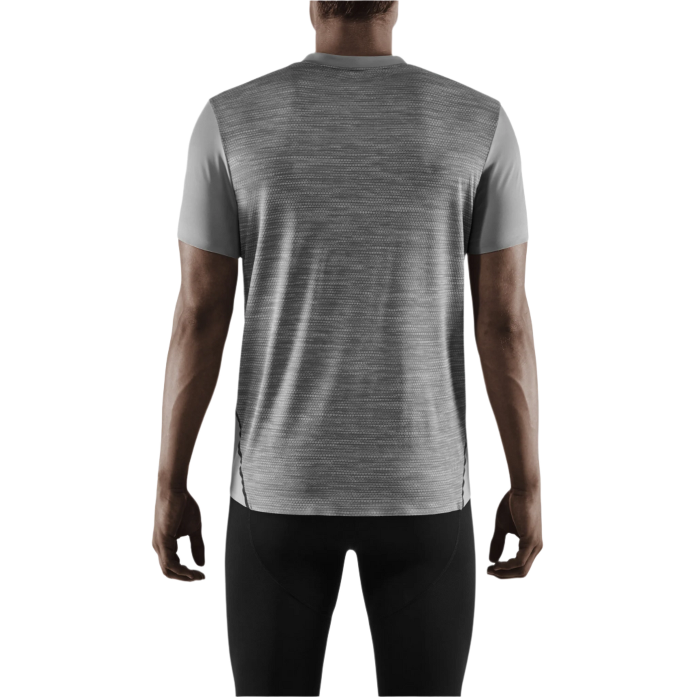 Run Shirt Short Sleeve, Men, Grey, Back View Model