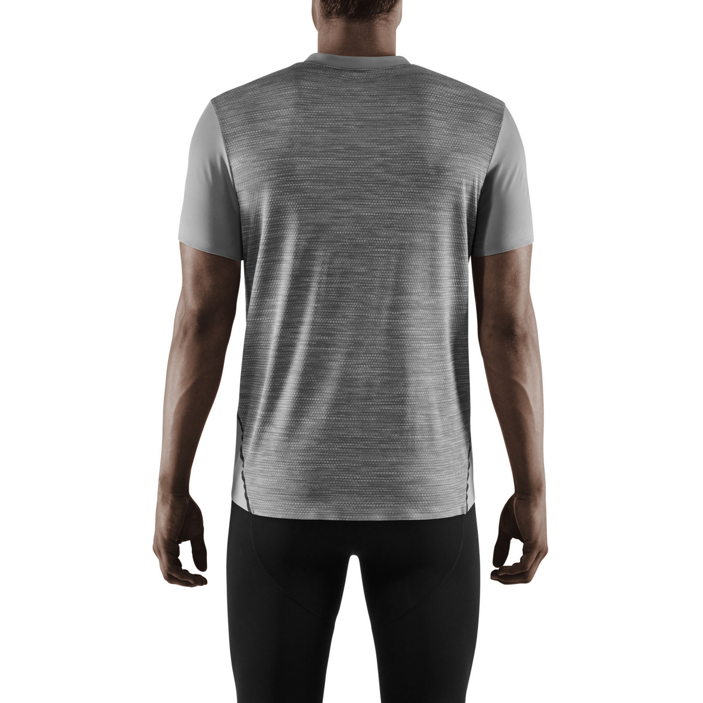 Run Shirt Short Sleeve, Men, Grey, Back View Model