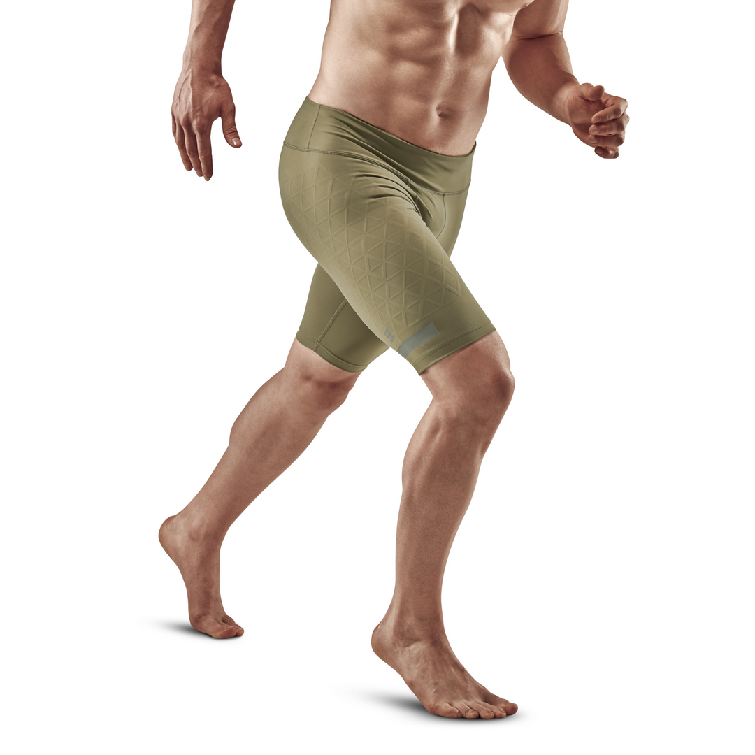 The run support shorts, hombres, verde oliva
