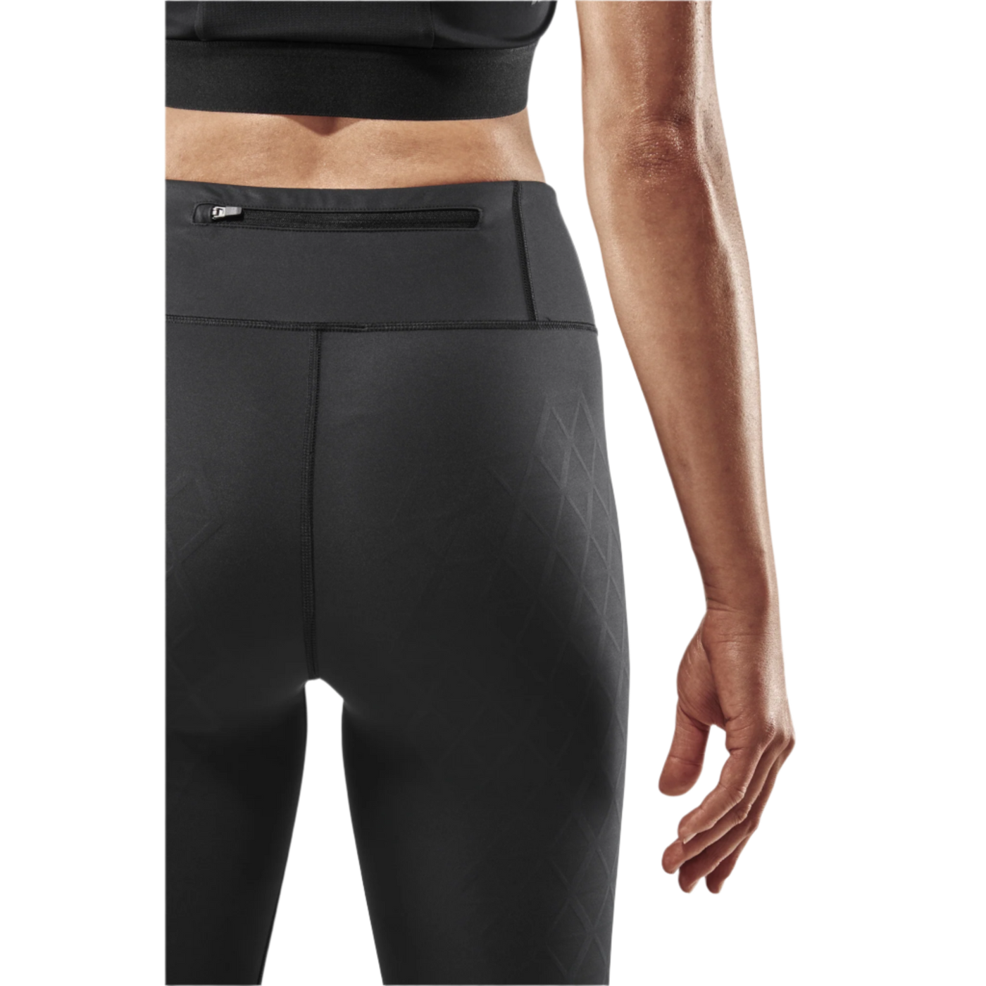 The Run Support Tights, Women, Black, Back Detail
