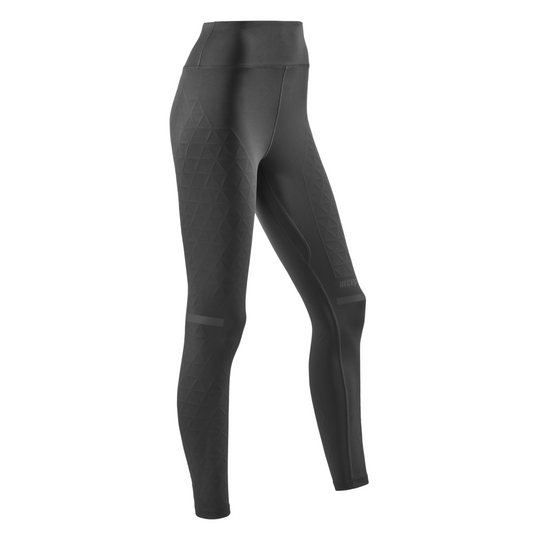The Run Support Tights, Women, Black, Front View