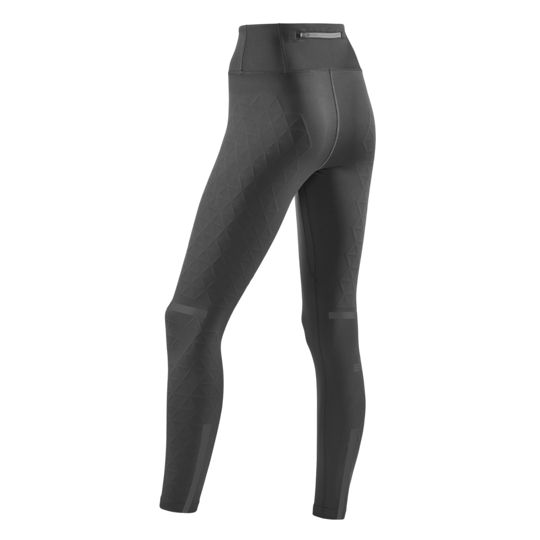 The Run Support Tights, Women, Black, Back View