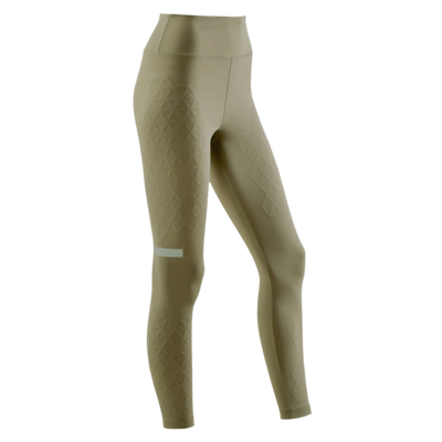 The Run Support Tights, Women, Olive, Front View