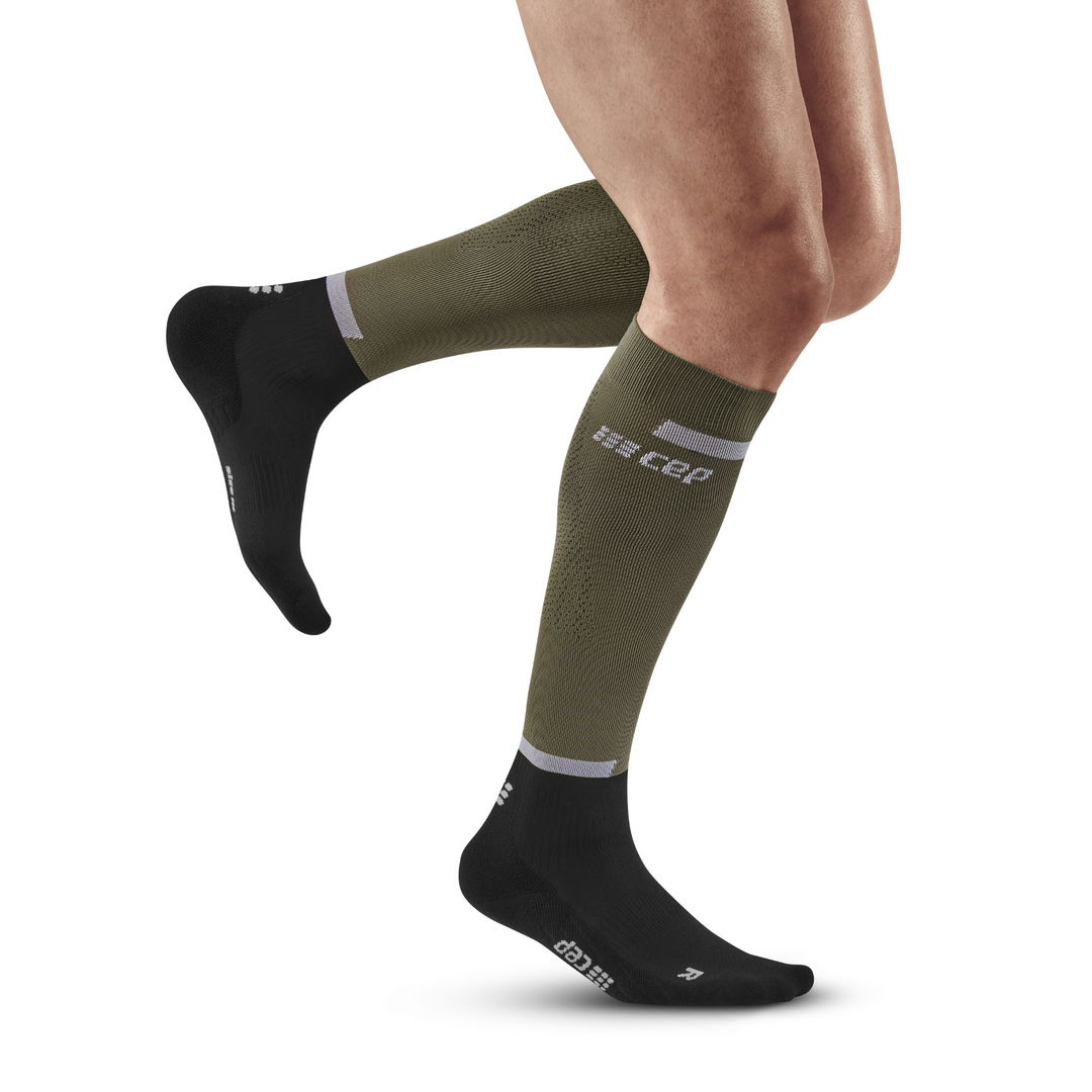 The Run Compression Tall Socks 4.0, Men, Olive/Black