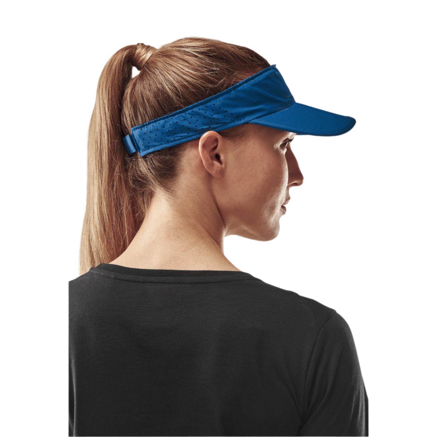 Run Visor, Blue, Back View, Women