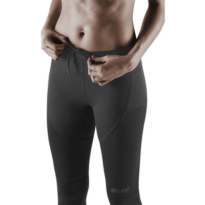 Compression Run Tights 3.0, Women, Black, Front Detail