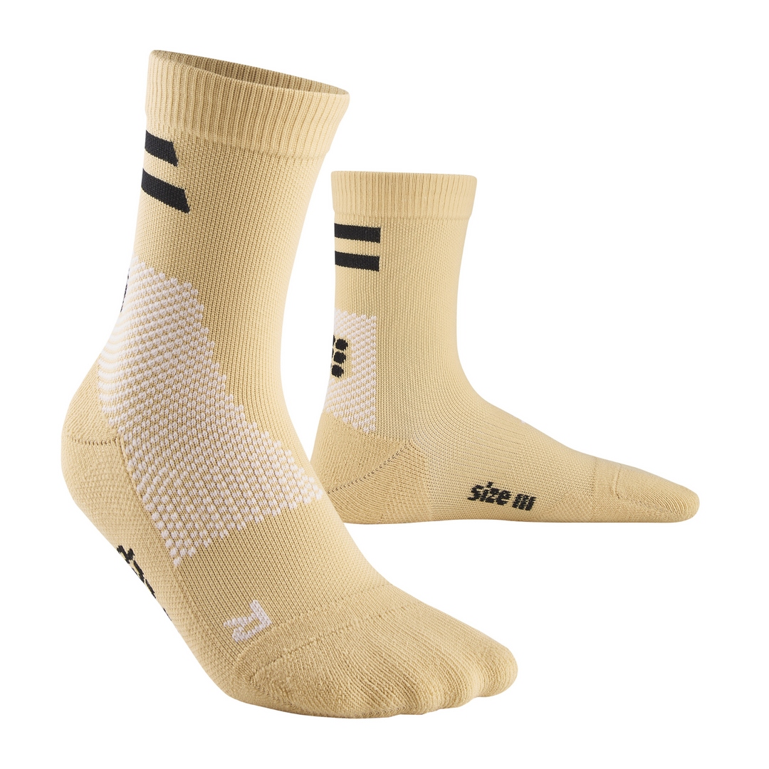 Training Mid Cut Compression Socks, Men, Sand Training, Front View