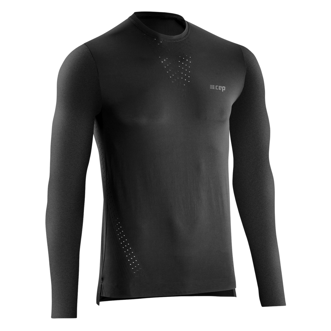 CEP Ultralight Long Sleeve Shirt, Men, S, Black