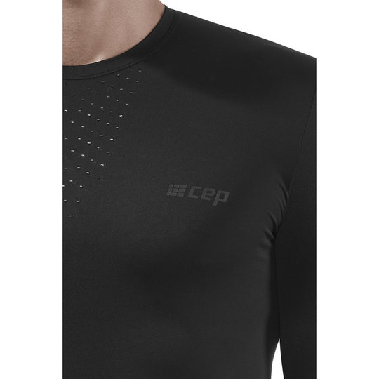 Ultralight Long Sleeve Shirt, Men, Black, Logo Detail