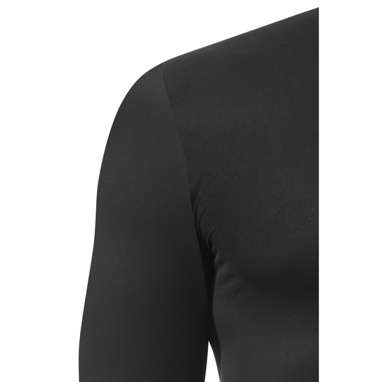 Camisa ultraleve manga longa, masculina, preta, detalhe manga