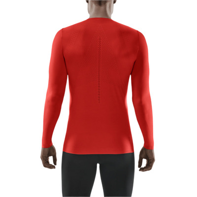 Ultralight Long Sleeve Shirt, Men, Lava, Back View Model