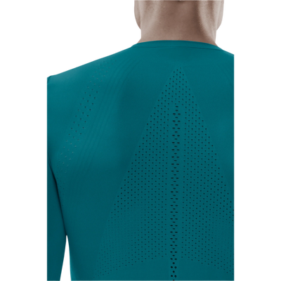 Ultralight Long Sleeve Shirt, Men, Petrol, Back Detail