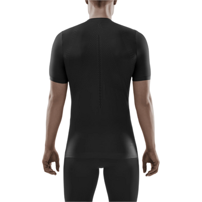 Ultralight Short Sleeve Shirt, Men, Black, Back View Model