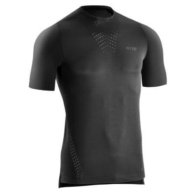 Ultralight Short Sleeve Shirt, Men, Black, Front View
