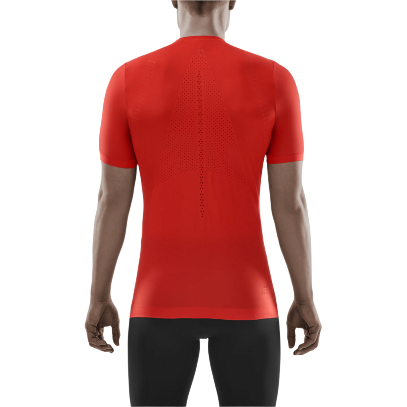Ultralight Short Sleeve Shirt, Men, Lava, Back View Model