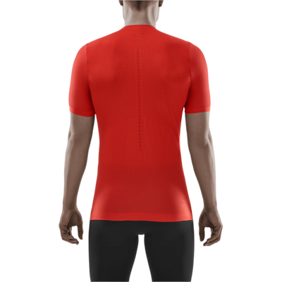 Ultralight Short Sleeve Shirt, Men, Lava, Back View Model