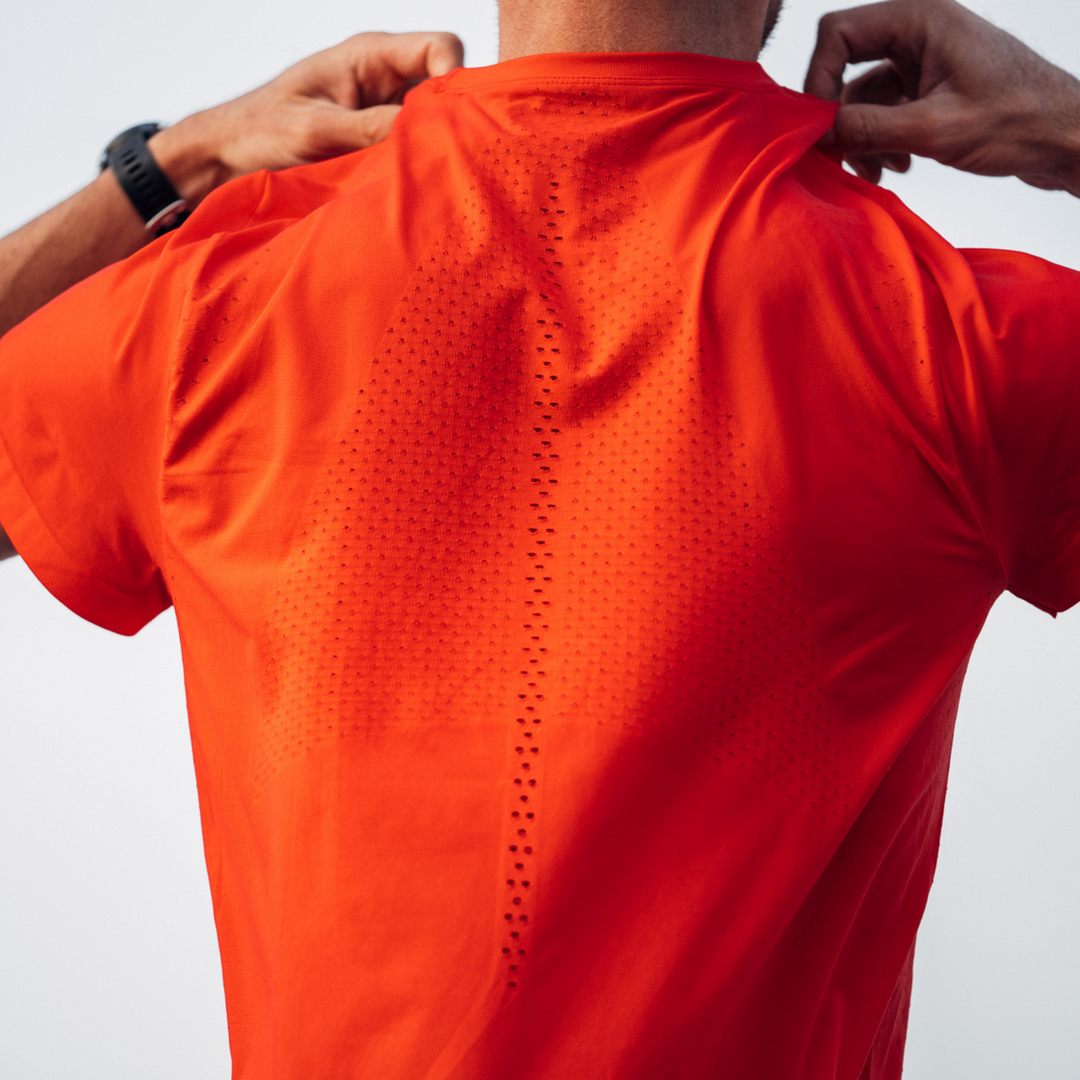 Ultralight Short Sleeve Shirt, Men, Lava, Back Detail Alternate View