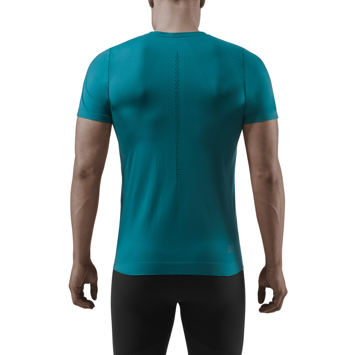Ultralight Short Sleeve Shirt, Men, Petrol, Back View Model
