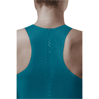 Ultralight Tank Top, Women, Petrol, Back Detail