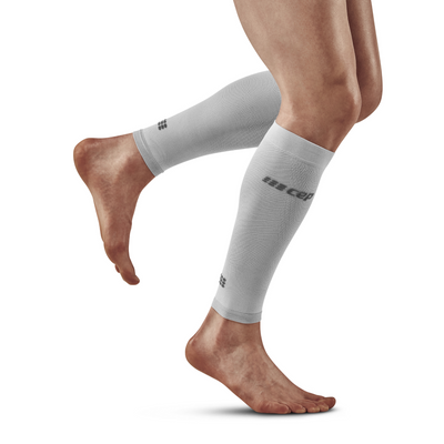 Ultralight Compression Calf Sleeves, Men, Carbon/White