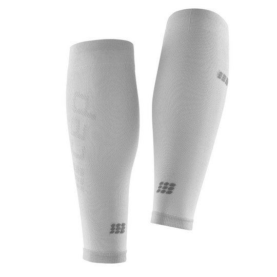 Ultralight Compression Calf Sleeves, Men, Carbon/White, Back View