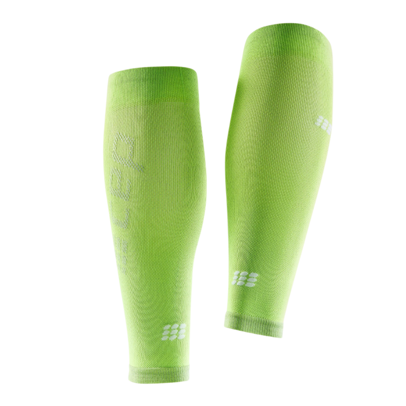 Ultralight Compression Calf Sleeves, Men, Flash Green, Back View